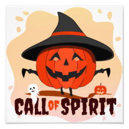 Halloween-anrop till Spirit Fototryck