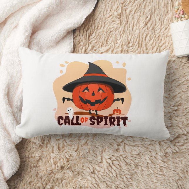 Halloween-anrop till Spirit Lumbarkudde (Filt)