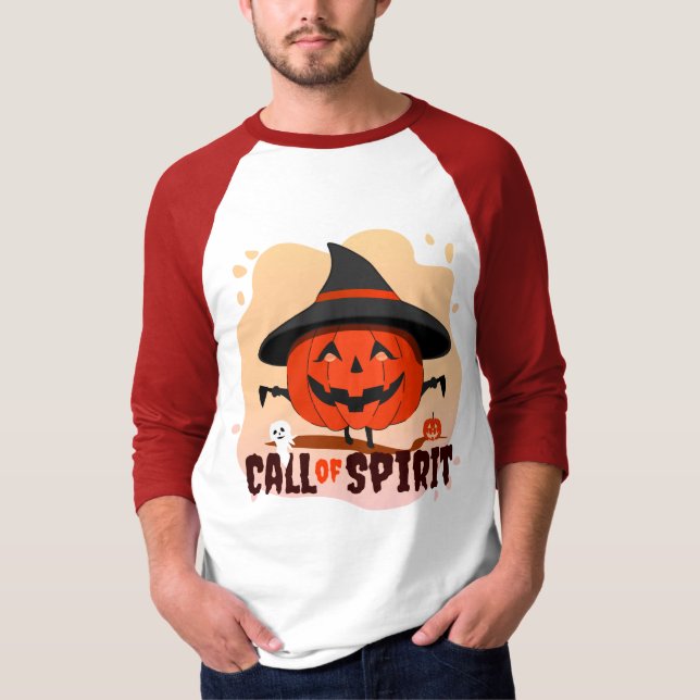 Halloween-anrop till Spirit T Shirt (Framsida)
