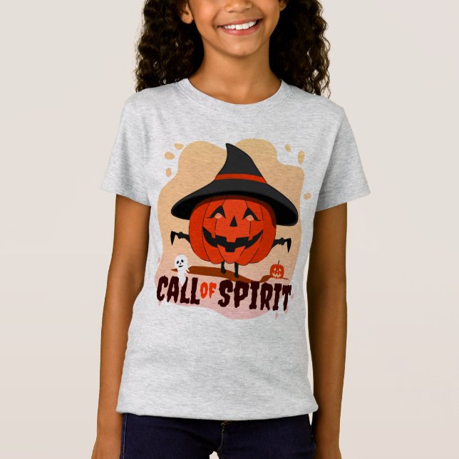 Halloween-anrop till Spirit T Shirt (Framsida)