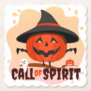 Halloween-anrop till Spirit Underlägg Papper