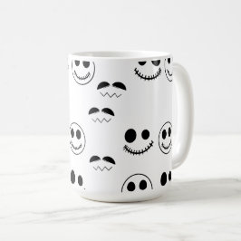 Halloween ansikte kaffemugg