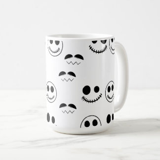 Halloween ansikte kaffemugg