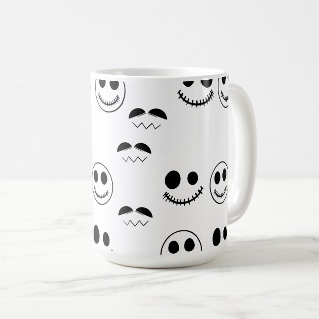 Halloween ansikte kaffemugg (Framsida höger)