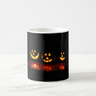 halloween ansikte kaffemugg