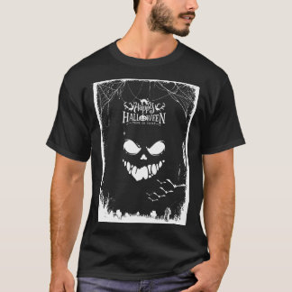 Halloween ansikte t shirt