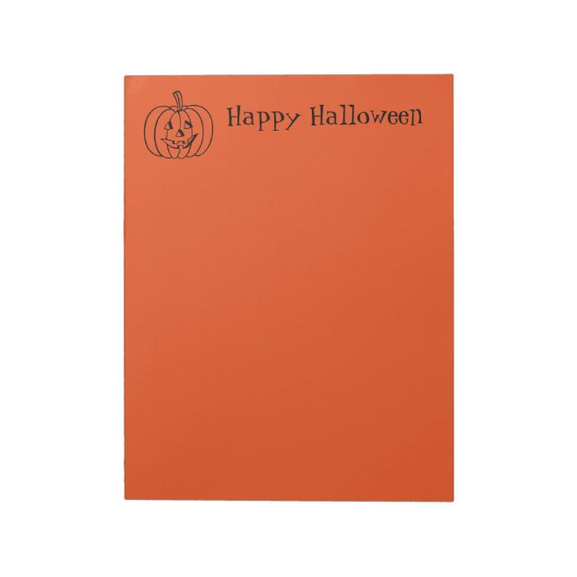 Halloween Anteckningsblock Pumpkin (Roterad)