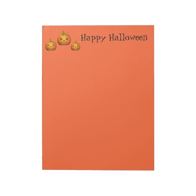 Halloween Anteckningsblock Pumpkins (Roterad)