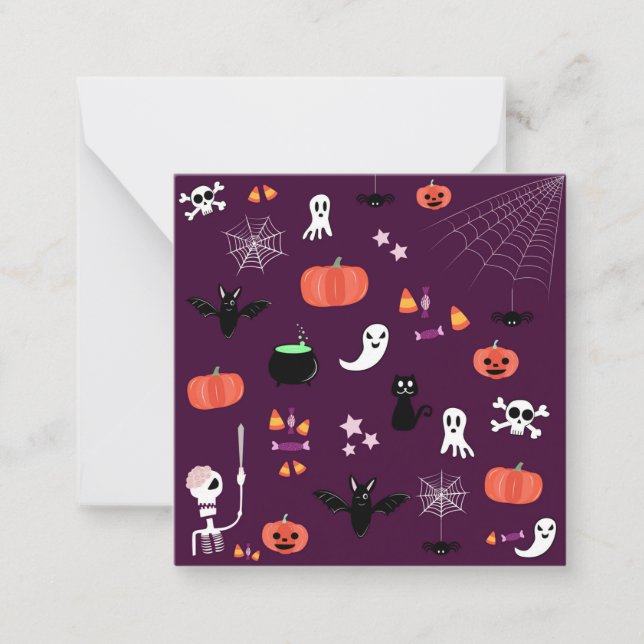 Halloween Anteckningskort (Framsida)