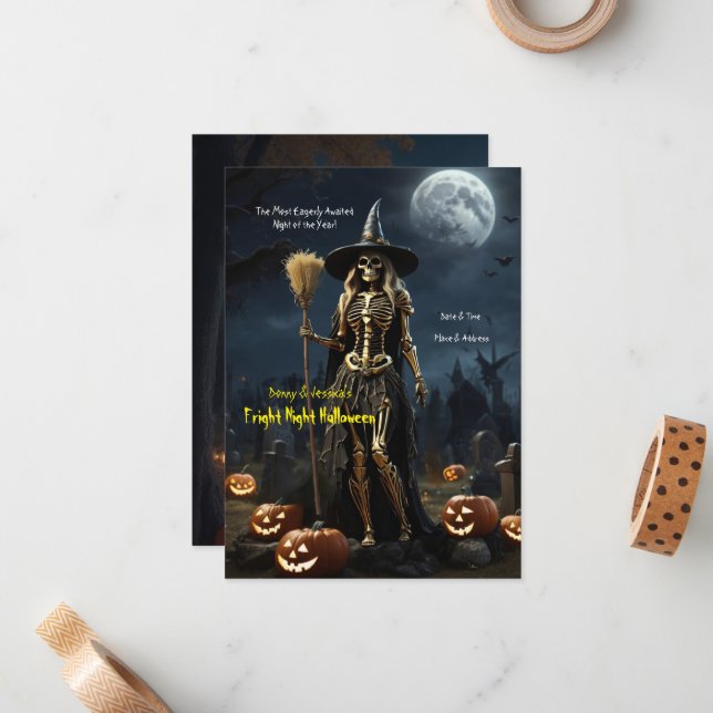 Halloween Anteckningskort (Fram/Back In Situ)