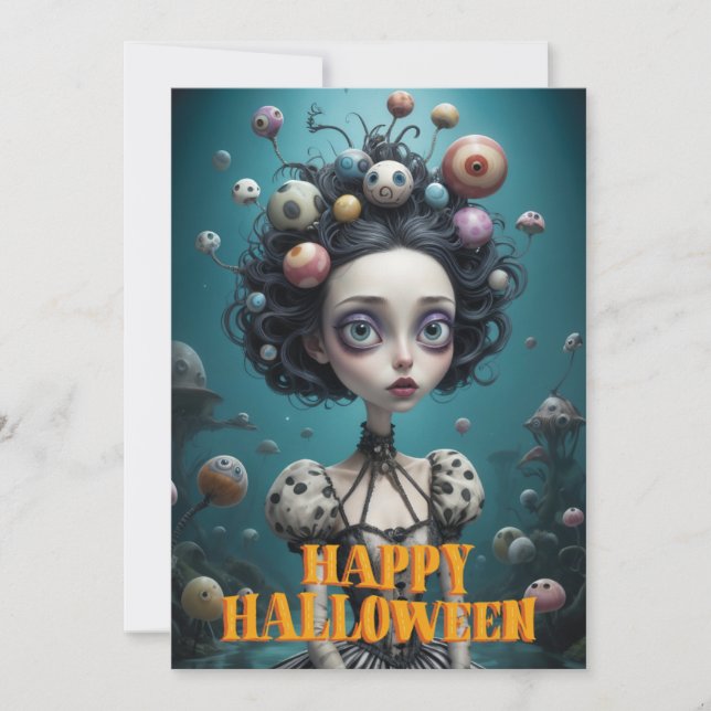 Halloween-anteckningskort Tack Kort (Framsida)
