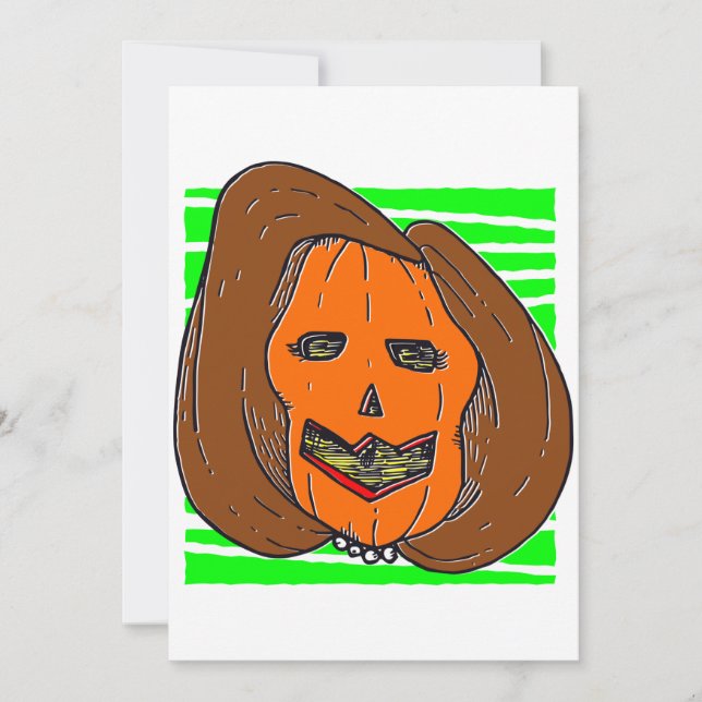 halloween anti Nancy Pelosi pumpa monster Inbjudningar (Framsida)