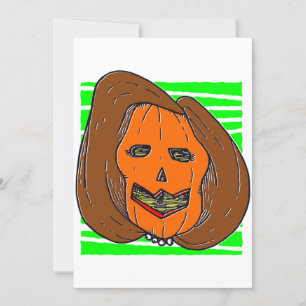 halloween anti Nancy Pelosi pumpa monster Inbjudningar