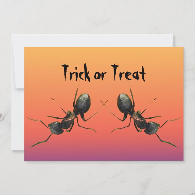 Halloween Ants-inbjudan Inbjudningar (Framsida)