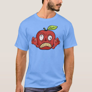 Halloween Apple Zombie Food Fruit Monster Spooky Z T Shirt