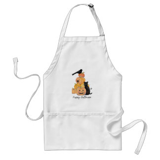 Halloween Apron med Pumpkins och Black Cat Förkläde