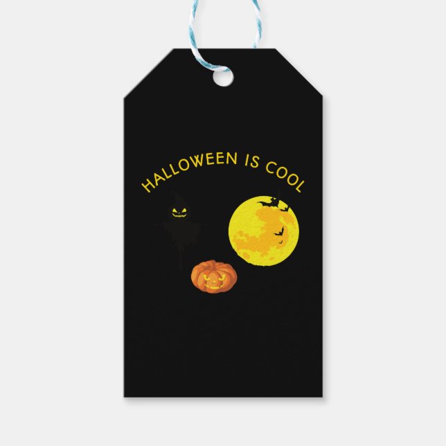 Halloween är coola presentetikett (Framsidan)