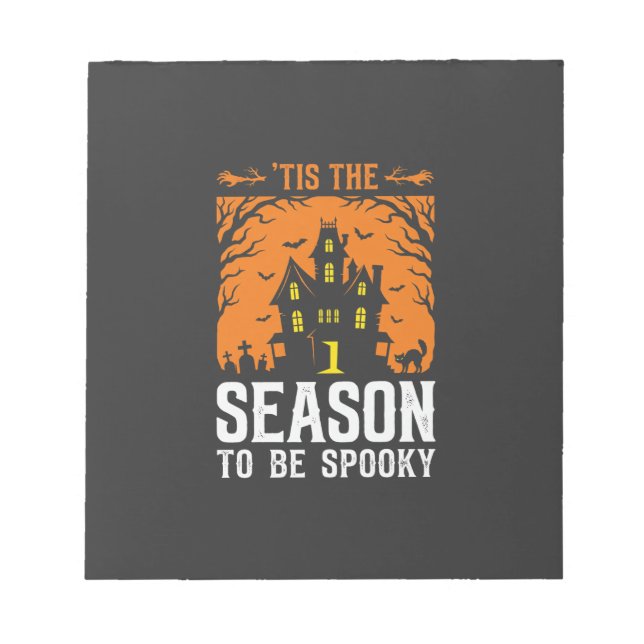 Halloween är det dags att vara läskig design_1 anteckningsblock (Framsida)