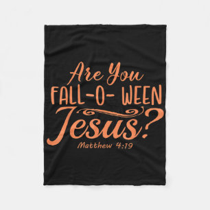 Halloween är du mellan Jesus Matthew Kristus Fleecefilt