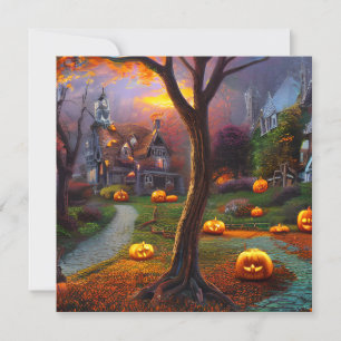 Halloween är en helgdag som firas på Oktober 31an Anteckningskort