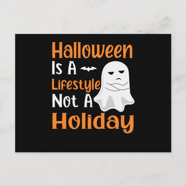 Halloween är inte en Helgdag. Vykort (Framsida)