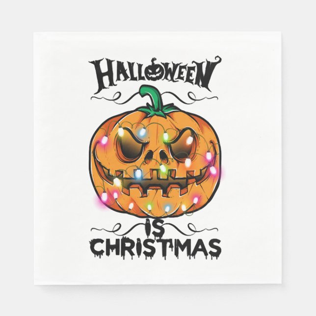 Halloween är jul pappersservett (Framsidan)