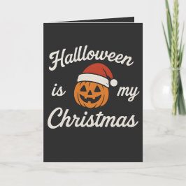 Halloween är min jul  kort