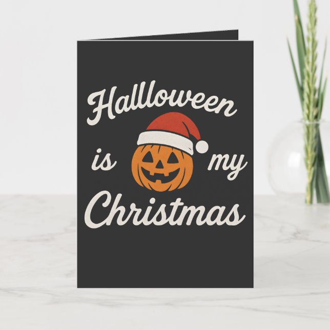 Halloween är min jul  kort (Framsida)