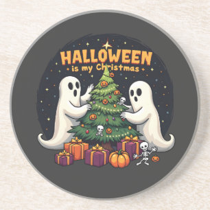 Halloween är min julkljuny Ghost Julafton Santa Underlägg