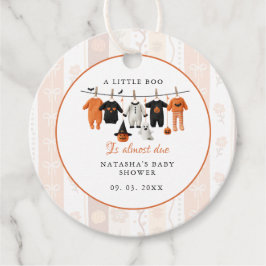 Halloween är nästan på grund av babydusch gåvor etiketter