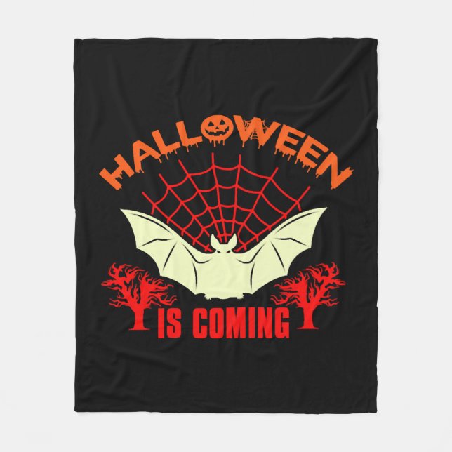 Halloween är på väg mot Halloween 2021 Fleecefilt (Framsidan)