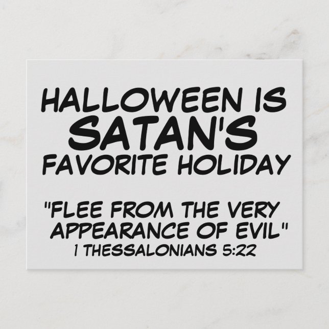 HALLoween ÄR SATANS FAVORITDAG KORT (Framsida)