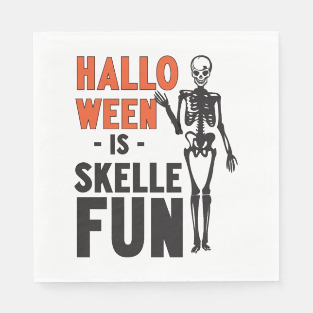 Halloween är Skellefun Pappersservett (Framsidan)