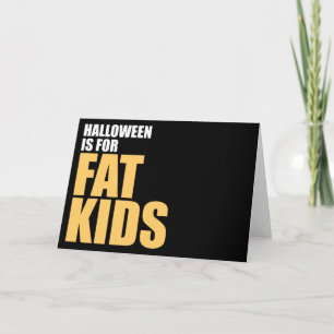 Halloween är till Tjock Kids Kort