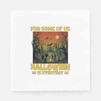 Halloween är varje dag kyrkogård zombies bål Pu Pappersservett