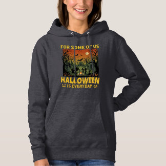 Halloween är varje dag kyrkogård zombies bål Pu T Shirt