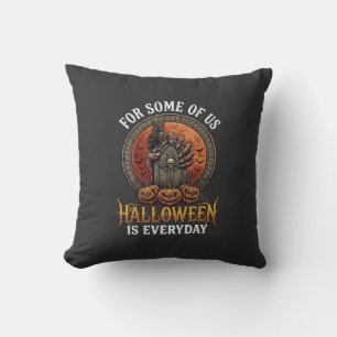 Halloween är varje dag monster hand gravsten pumpa kudde