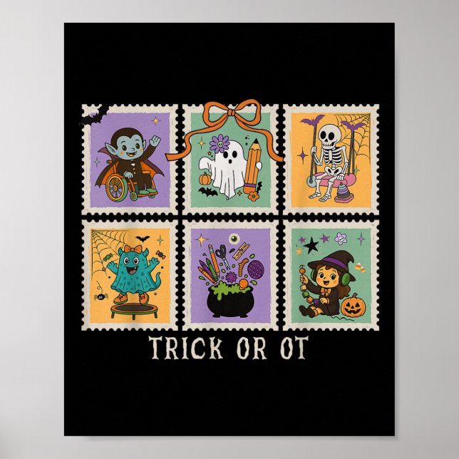 Halloween Arbetsterapi Trick Or Ot Terapi Poster (Framsidan)