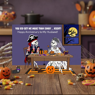 Halloween årsdag make roliga skelett kort