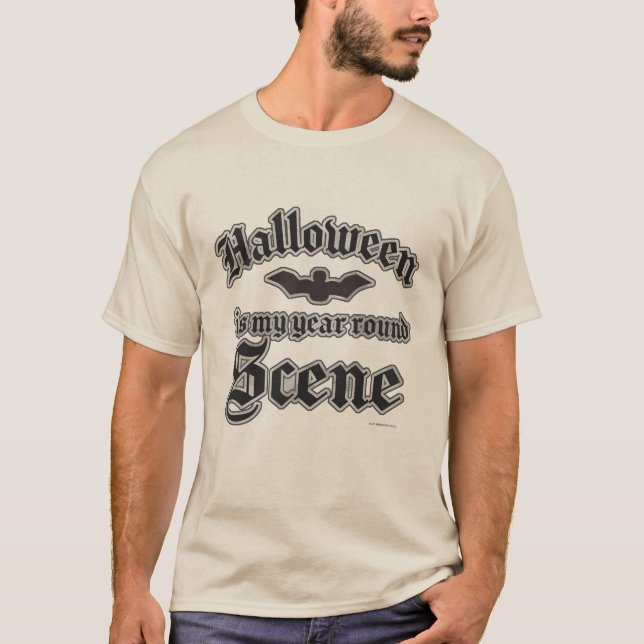 Halloween-årsomgång Epic-nuny Fladdermus-motto T Shirt (Framsida)