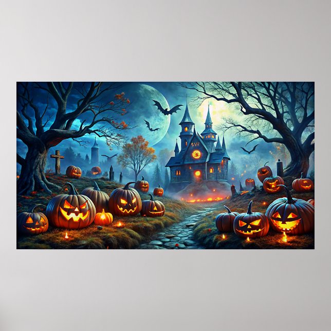 Halloween Art Scene Poster (Framsidan)