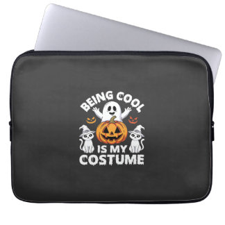 Halloween Att Vara Cool Är Min Kostym Spökdesign Laptop Fodral