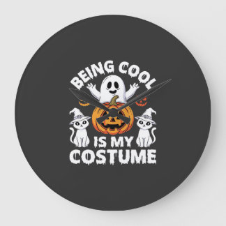 Halloween Att Vara Cool Är Min Kostym Spökdesign Stor Klocka