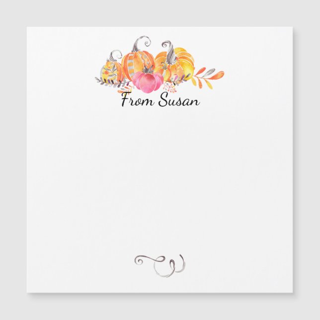 Halloween Autumn Fall Pumpkins Watercolor Paint (Framsida)