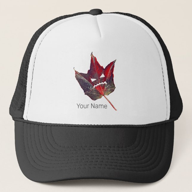 Halloween Autumn Foliage Löv Fall Thanksgiving Keps (Framsida)