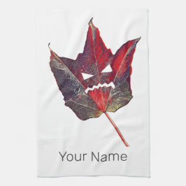 Halloween Autumn Foliage Löv Fall Thanksgiving Kökshandduk