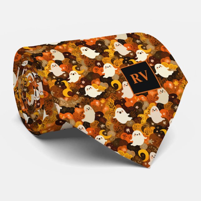 Halloween Autumn Ghost Monogrammed Slips (Rullad)