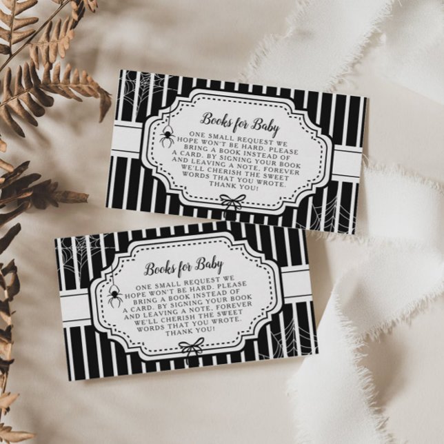 Halloween Autumn Gothic Spooky Bokar för Baby Tilläggskort (Skapare uppladdad)