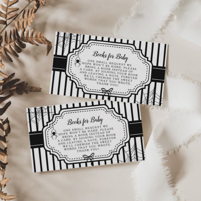 Halloween Autumn Gothic Spooky Bokar för Baby Tilläggskort (Skapare uppladdad)