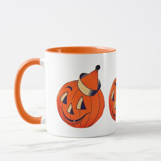 Halloween/Autumn Jack-o-Lantern Mugg (Vänster)